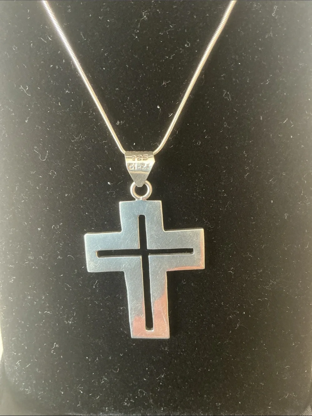 Sterling Silver Cross Pendant Necklace
